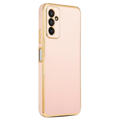 Galaxy M23 Case Zore Bark Cover Rose Gold