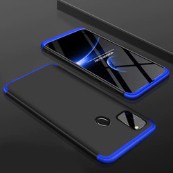 Galaxy M30S Case Zore Ays Cover Black-Blue