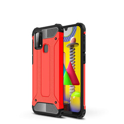 Galaxy M31 Case Zore Crash Silicon Cover Red