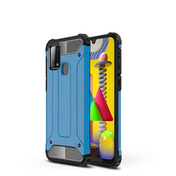 Galaxy M31 Case Zore Crash Silicon Cover Blue