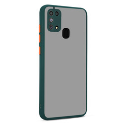 Galaxy M31 Case Zore Hux Cover Dark Green