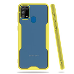 Galaxy M31 Case Zore Parfe Cover Yellow