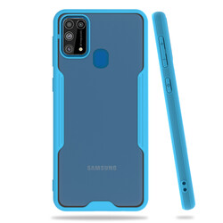 Galaxy M31 Case Zore Parfe Cover Blue