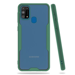 Galaxy M31 Case Zore Parfe Cover Dark Green