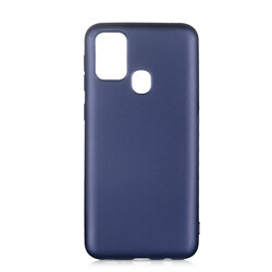 Galaxy M31 Case Zore Premier Silicon Cover Navy blue