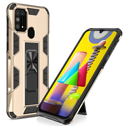 Galaxy M31 Case Zore Volve Cover Gold