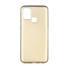 Galaxy M31 Kılıf Zore Premier Silikon Kapak Gold