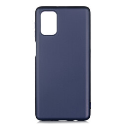 Galaxy M31S Case Zore Premier Silicon Cover Navy blue