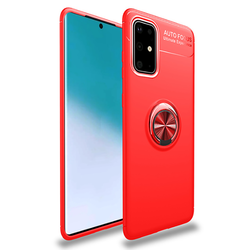 Galaxy M31S Case Zore Ravel Silicon Cover Red