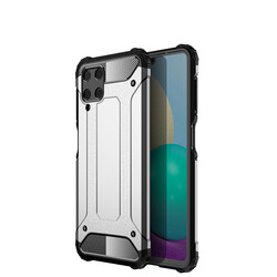 Galaxy M32 Case Zore Crash Silicon Cover Grey