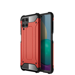 Galaxy M32 Case Zore Crash Silicon Cover Red