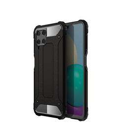 Galaxy M32 Case Zore Crash Silicon Cover Black