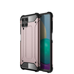 Galaxy M32 Case Zore Crash Silicon Cover Rose Gold