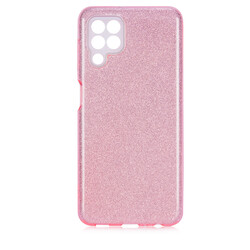 Galaxy M32 Case Zore Shining Silicon Rose Gold