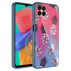 Galaxy M33 Case Camera Protected Patterned Hard Silicone Zore Epoxy Cover NO3