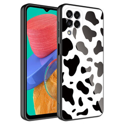 Galaxy M33 Case Camera Protected Patterned Hard Silicone Zore Epoxy Cover NO7