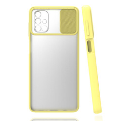 Galaxy M51 Case Zore Lensi Cover Yellow