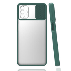 Galaxy M51 Case Zore Lensi Cover Dark Green