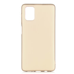 Galaxy M51 Case Zore Premier Silicon Cover Gold