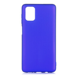 Galaxy M51 Case Zore Premier Silicon Cover Saks Blue