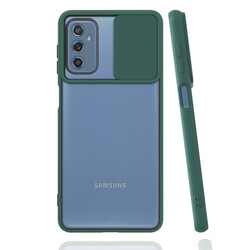 Galaxy M52 Case Zore Lensi Cover Dark Green