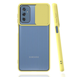 Galaxy M52 Case Zore Lensi Cover Yellow