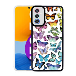 Galaxy M52 Case Zore M-Fit Patterned Cover Butterfly No3