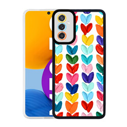 Galaxy M52 Case Zore M-Fit Patterned Cover Heart No6