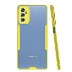 Galaxy M52 Case Zore Parfe Cover Yellow