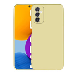 Galaxy M52 Case Zore Premier Silicon Cover Gold
