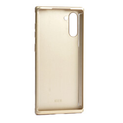 Galaxy Note 10 Case Zore 360 3 Parçalı Rubber Cover Gold