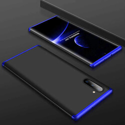 Galaxy Note 10 Kılıf Zore Ays Kapak Siyah-Mavi