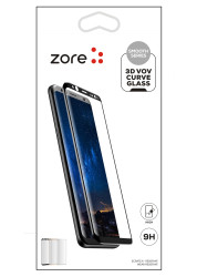 Galaxy Note 10 Plus Zore 3D Vov Curve Glass Ekran Koruyucu Siyah
