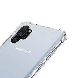 Galaxy Note 10 Plus Kılıf Zore Nitro Anti Shock Silikon Renksiz