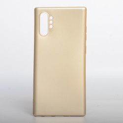 Galaxy Note 10 Plus Kılıf Zore Premier Silikon Kapak Gold