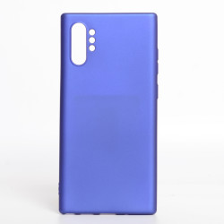 Galaxy Note 10 Plus Kılıf Zore Premier Silikon Kapak Saks Mavi