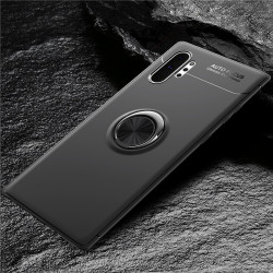 Galaxy Note 10 Plus Kılıf Zore Ravel Silikon Kapak Siyah