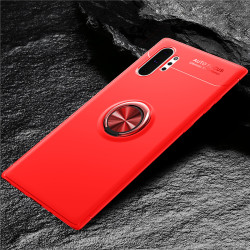 Galaxy Note 10 Plus Kılıf Zore Ravel Silikon Kapak Kırmızı