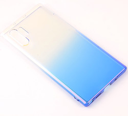 Galaxy Note 10 Plus Kılıf Zore Renkli Transparan Kapak Mavi
