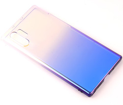 Galaxy Note 10 Plus Kılıf Zore Renkli Transparan Kapak Mor