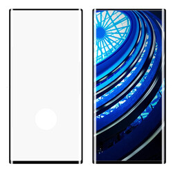 Galaxy Note 10 Plus Zore Kavisli Full Yapışkanlı Cam Ekran Koruyucu Siyah