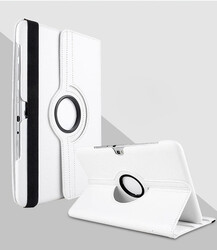 Galaxy Note 10.1 N8000 Zore Dönebilen Standlı Kılıf Beyaz