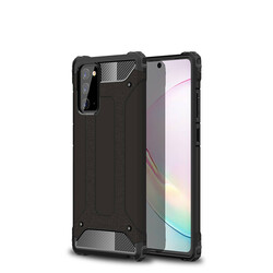 Galaxy Note 20 Case Zore Crash Silicon Cover Black
