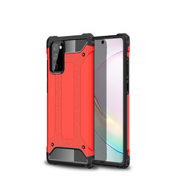 Galaxy Note 20 Case Zore Crash Silicon Cover Red