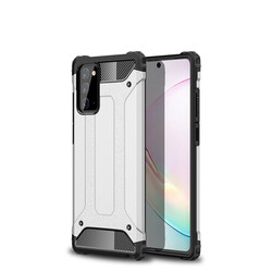 Galaxy Note 20 Case Zore Crash Silicon Cover Grey