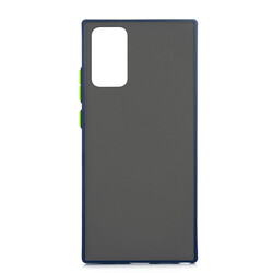 Galaxy Note 20 Case Zore Fri Silicon Navy blue