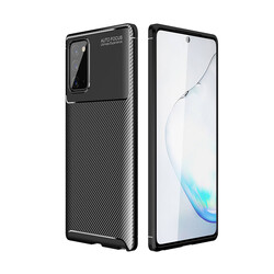 Galaxy Note 20 Case Zore Negro Silicon Cover Black