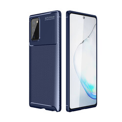 Galaxy Note 20 Case Zore Negro Silicon Cover Navy blue