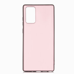 Galaxy Note 20 Case Zore Premier Silicon Cover Rose Gold