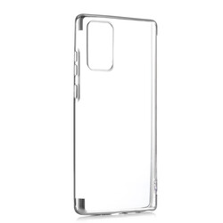 Galaxy Note 20 Case Zore Dört Köşeli Lazer Silicon Cover Grey